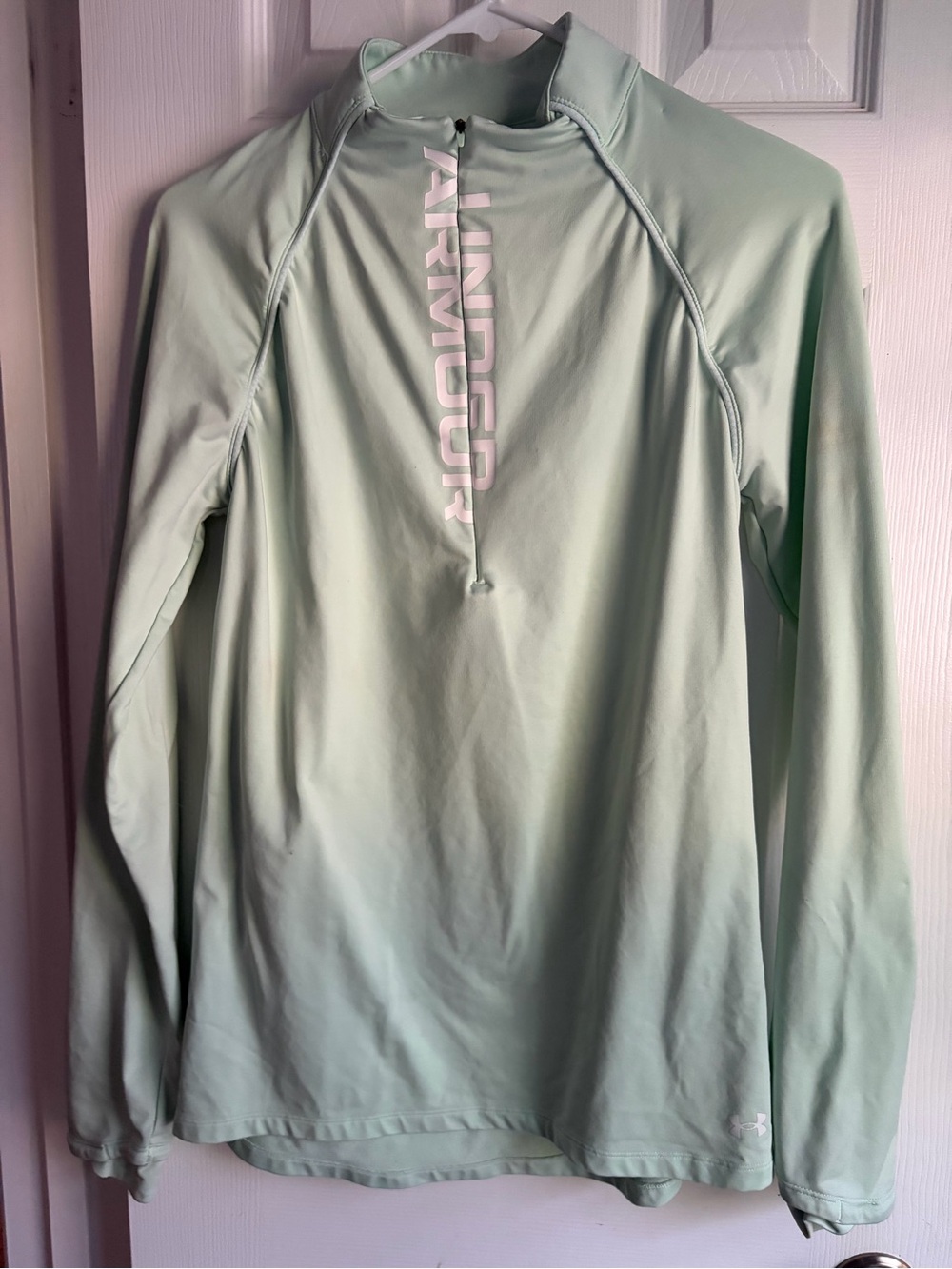 Under Armour Mint Green Quarter-Zip Performance Pullover